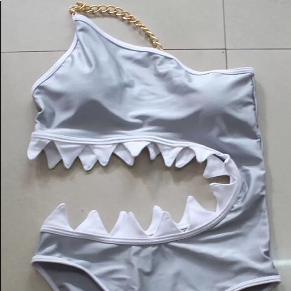 Shark Bite One Piece Swimsuit - Picture 3 of 5